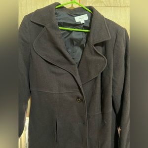 Brown knee length coat